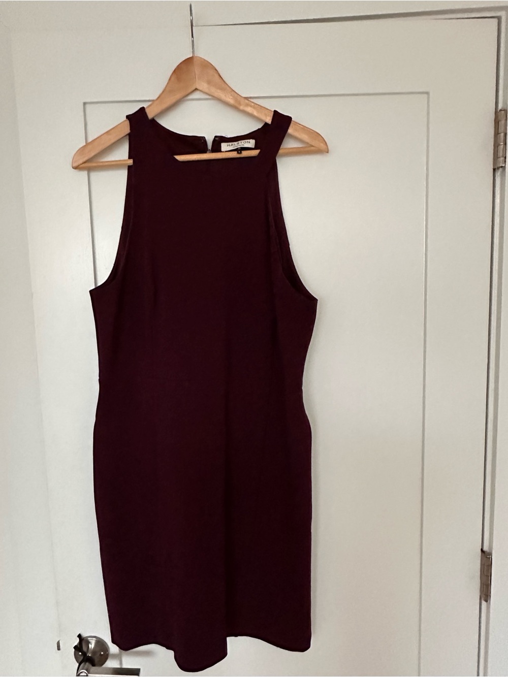 Halston Heritage Wine-Burgundy Dress